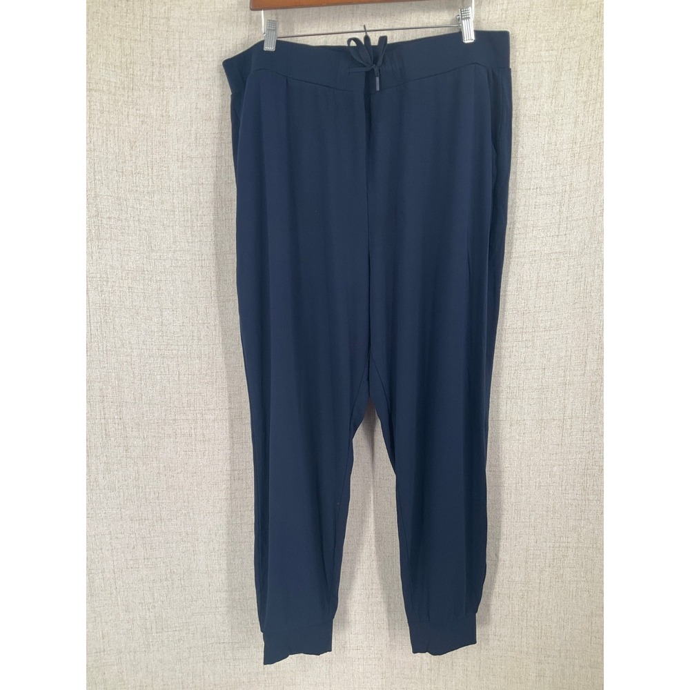 Cozy Earth Joggers Womens XXL Navy Blue Bamboo Viscose Stretch Loungewear Pants